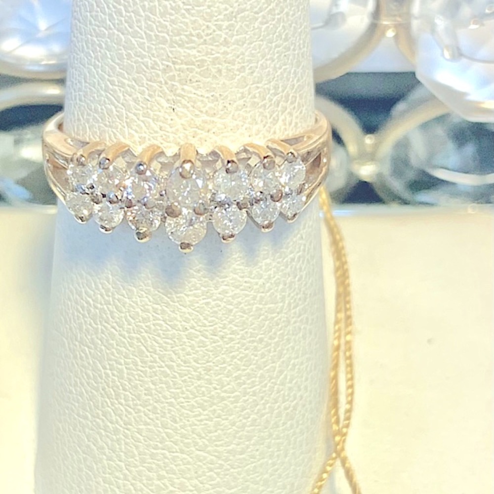 14K ANNIVERSARY BAND .75tcw YELLOW GOLD (Reg$2499)